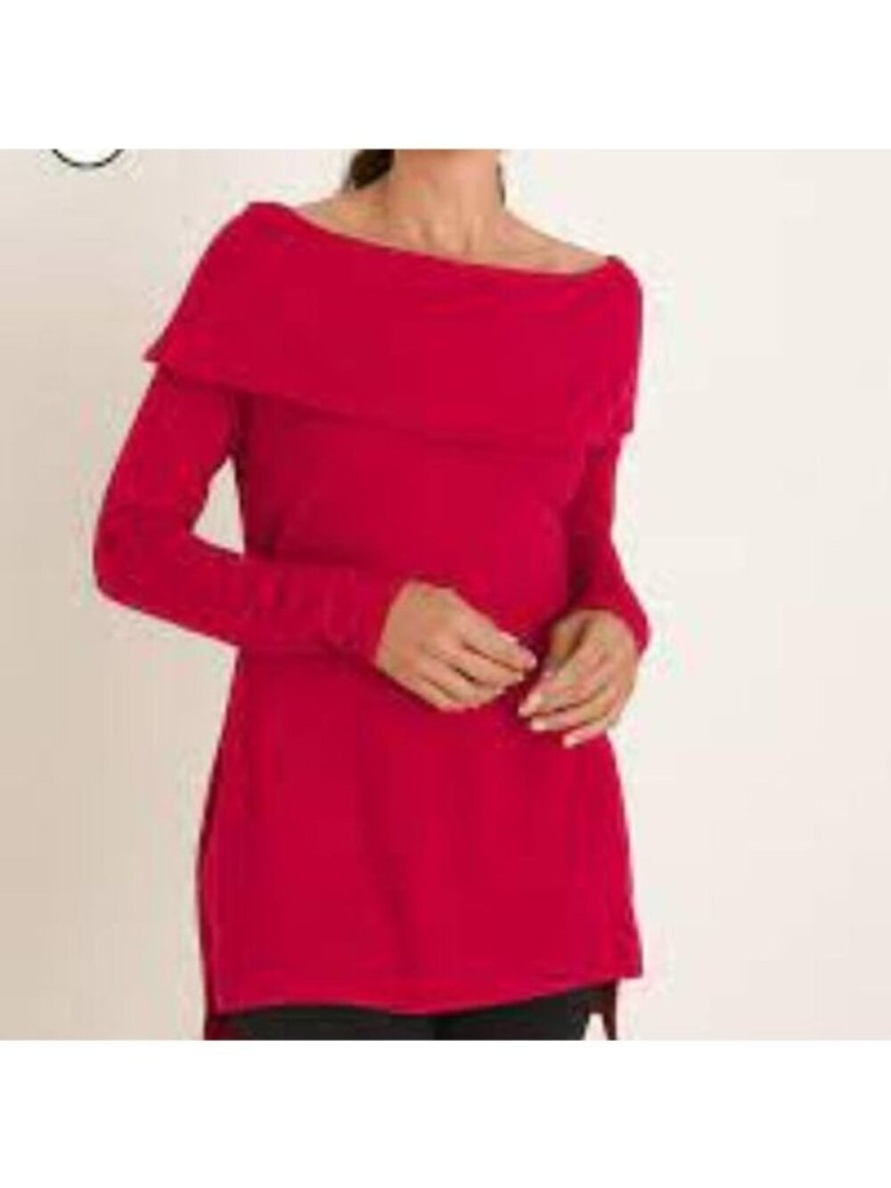Chico's Zenergy Cozy Brushed Fleece Tunic NWOT 1 Medium